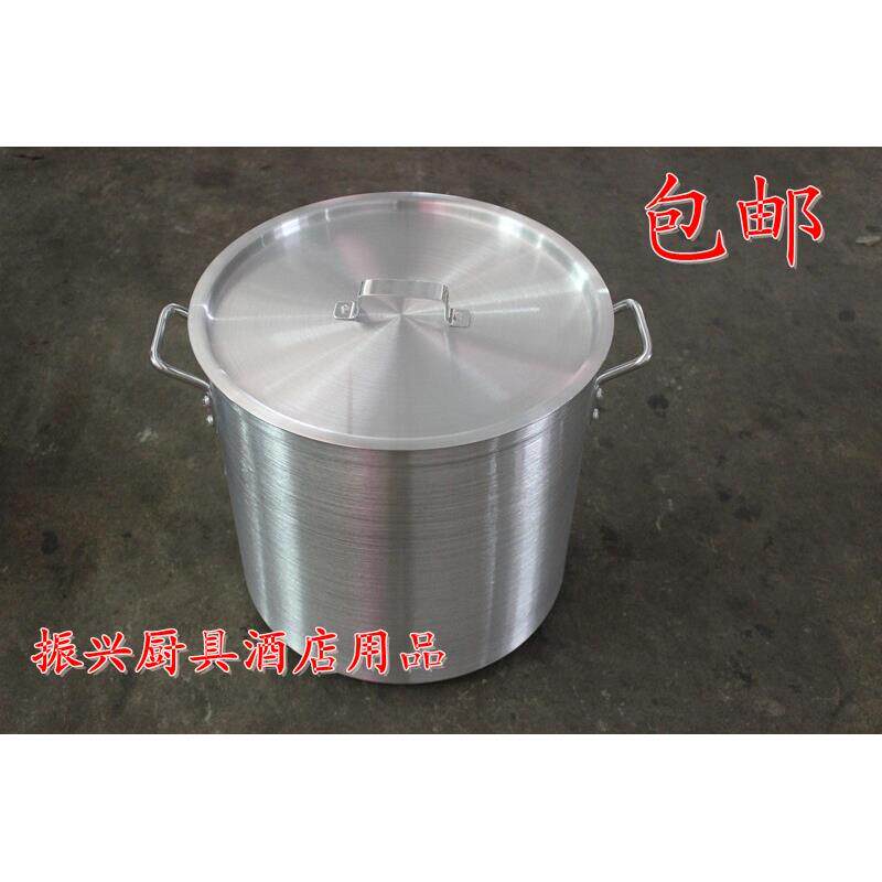 特价加厚大铝桶高身铝高锅大容量铝汤锅煮粥铝锅商用兰州拉面铝桶