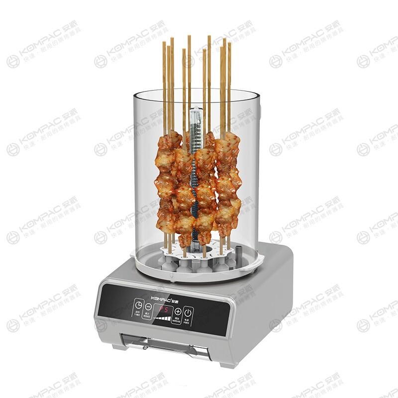 安派烧烤炉商用无烟电烤炉烤串烤肉机照烧炉串炉烤面筋机 玻璃罩