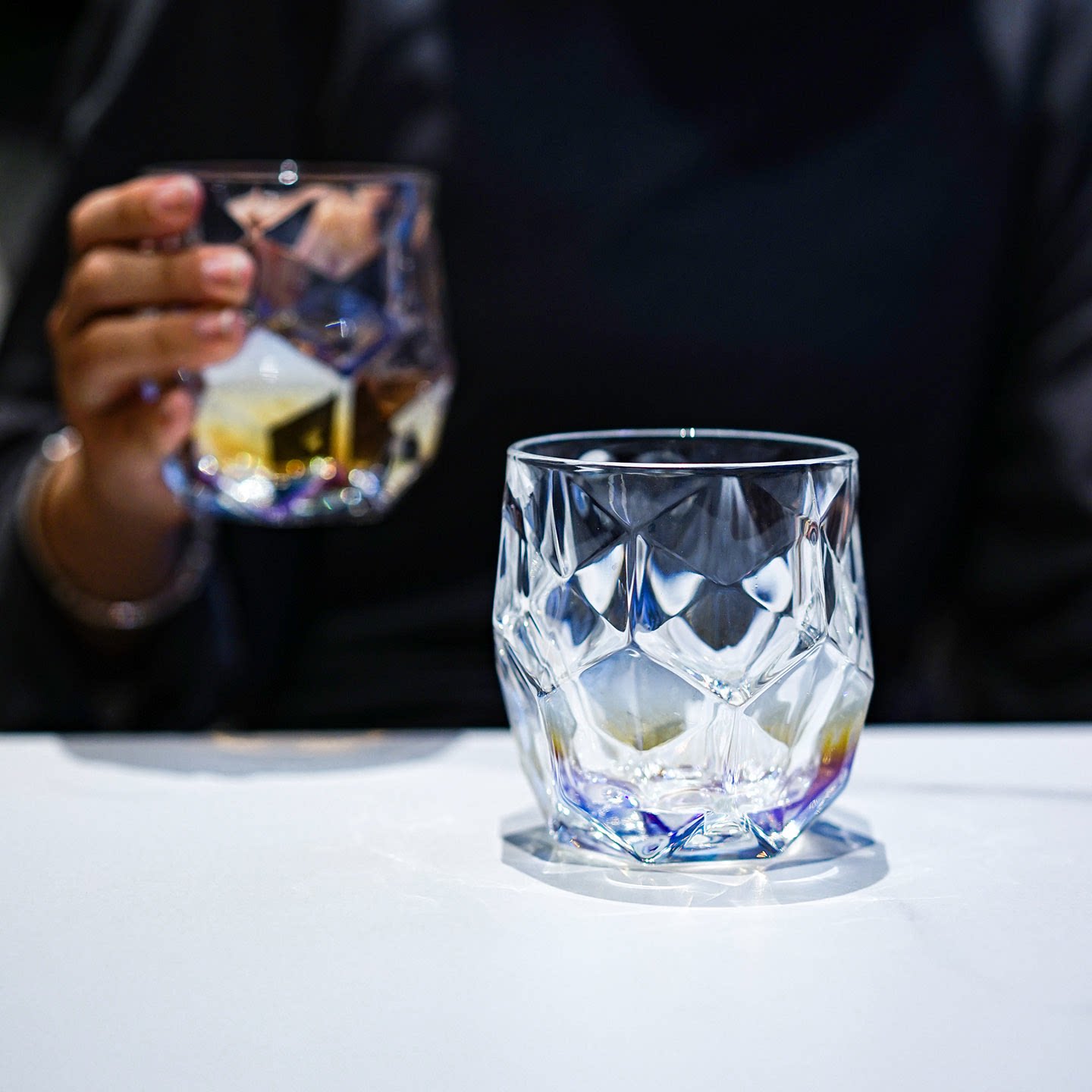 高颜值炫彩水晶玻璃玻璃威士忌杯