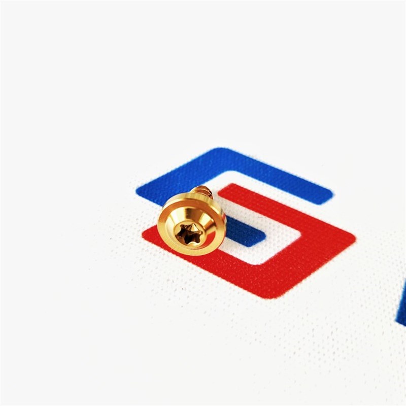 T25 TC4 钛合金自攻丝飞碟头螺丝 M5*12烧烤架改装钛合金板牙螺丝