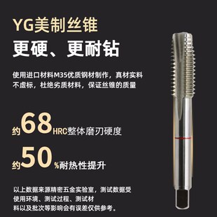 NF1 AMA美制螺旋丝锥白色铝钢铁通用款 先端丝攻UNC1