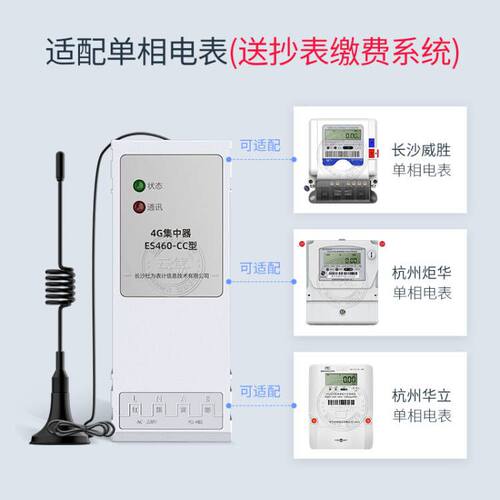 社为预付费单相电表 4G/485智能电表物业出租房用赠远程抄表系统