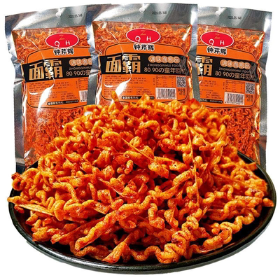 香酥金丝条辣条网红90后儿时小麻辣零食脆辣丝80后怀旧老式香菇丝