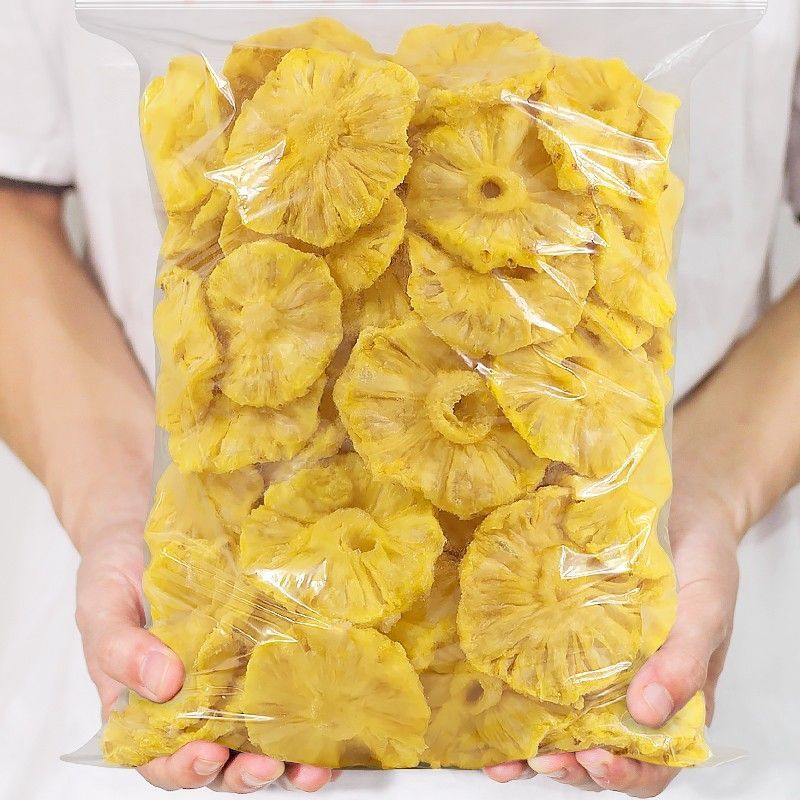 新货菠萝干烘干菠萝片酸甜凤梨干水果干蜜饯孕妇零食办公休闲小吃