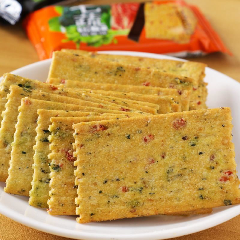 网红七种果蔬咸味原味饼干整箱原味蔬菜薄脆粗粮饼干散装特价