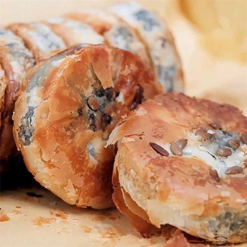 椒盐香葱正宗老式月饼月饼咸口咸味中秋糕点批发礼盒装葱香咸酥饼
