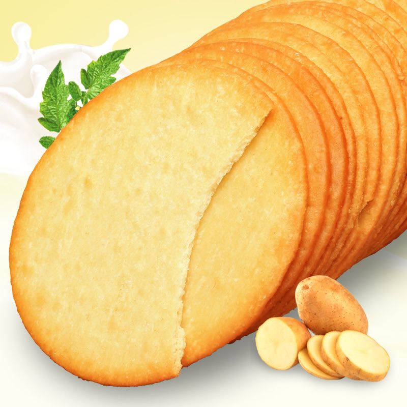 网红马铃薯薄脆饼干早餐饼干整箱批发休闲零食儿童饼干糕点