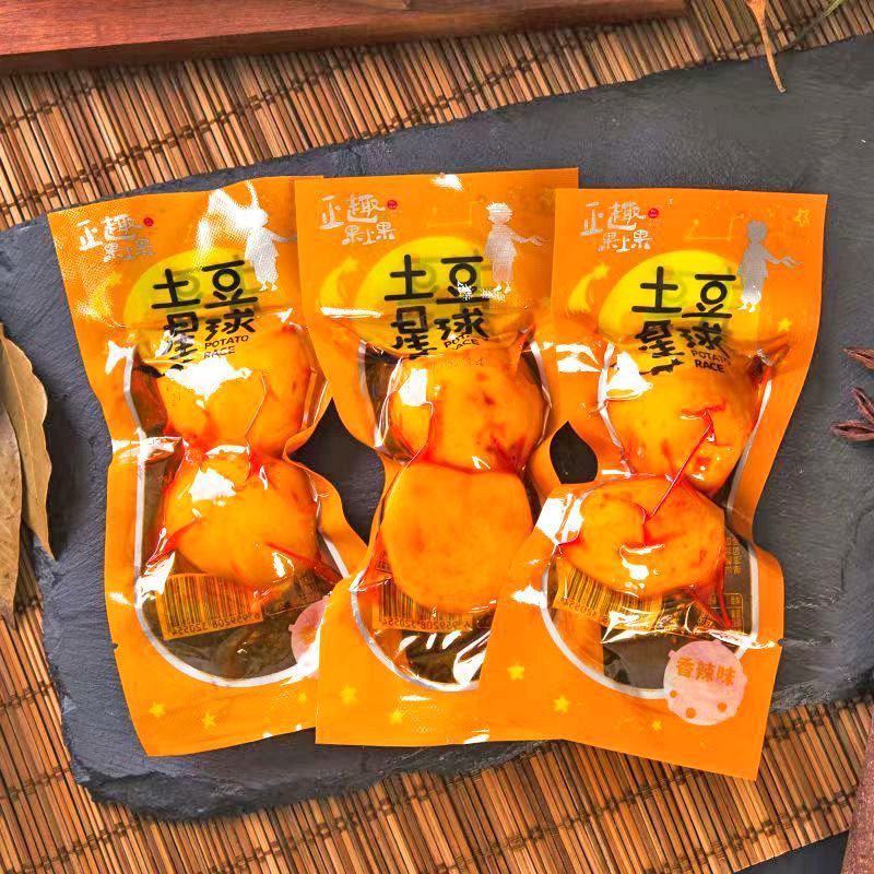 土豆星球土豆香辣小土豆网红香辣麻辣咸口土豆开袋即食不辣的零食