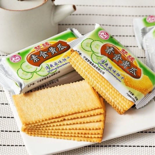 梦缘素食饼干西红柿肉松咸味葱香海苔紫菜口味休闲零食