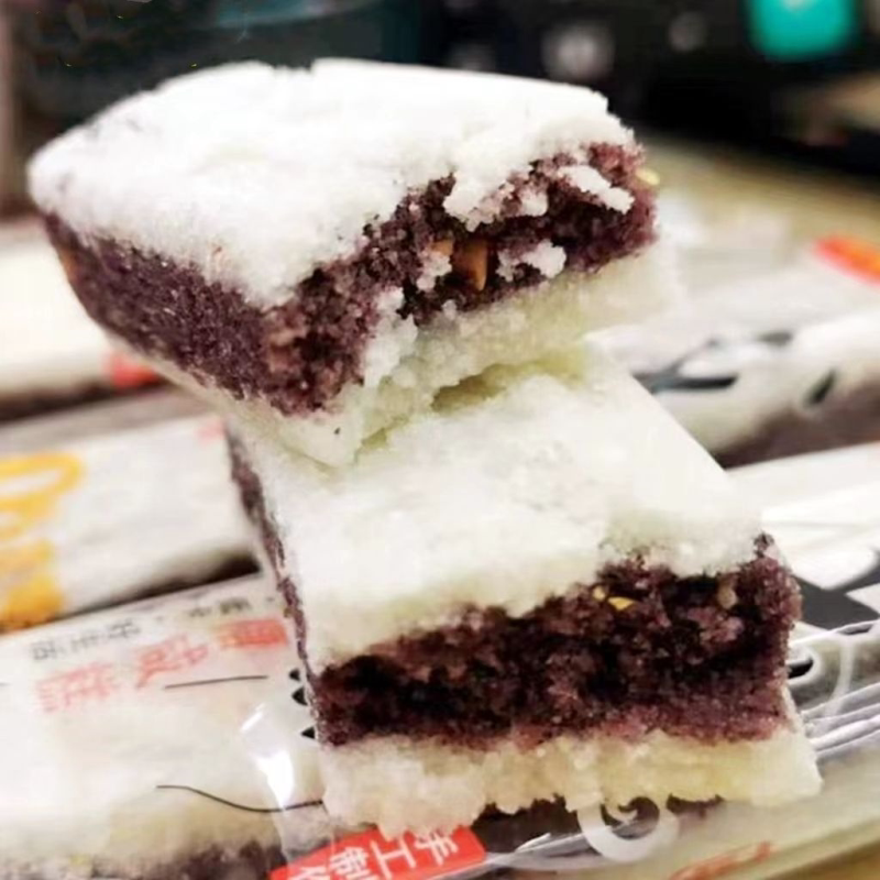【咸香古早味】无蔗糖咸糕花生黑芝麻夹心米糕多规格零食茶点特产