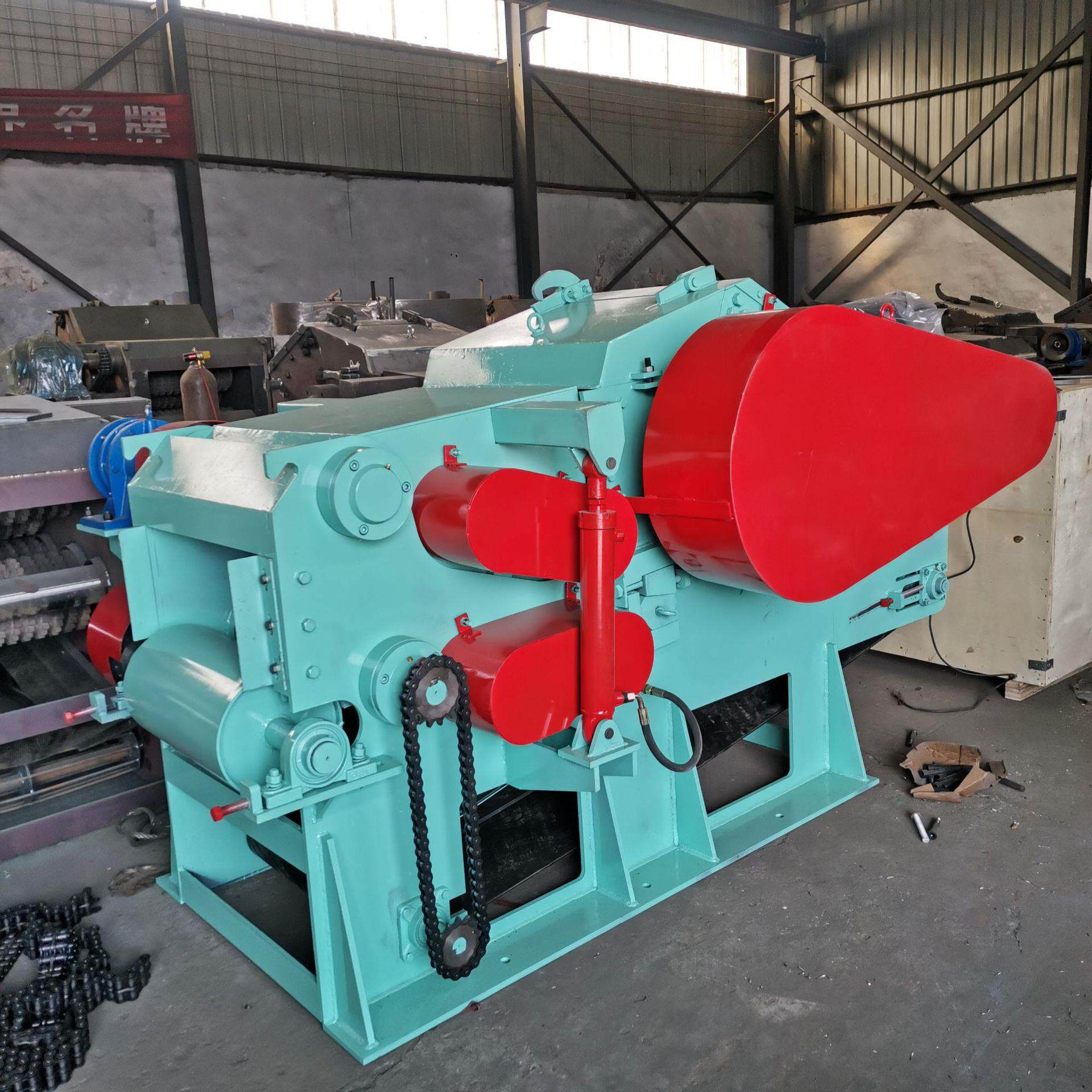 大型鼓式竹木削片机树根圆木削片机木料杂木杉木削片机树干切片机