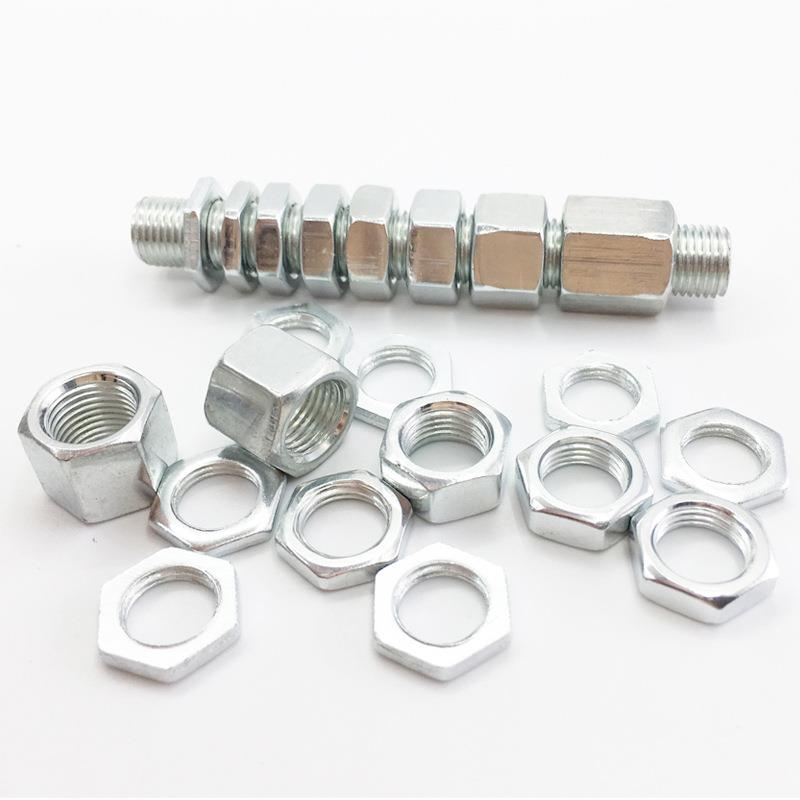 生产M10x1.0牙灯饰细牙六角扁螺母 灯具电器电子小边薄螺母