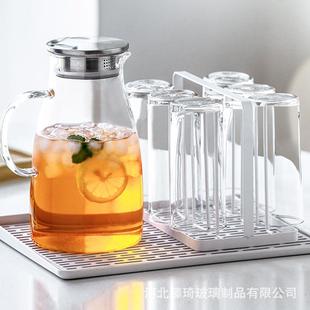客厅杯子套装 玻璃冷水壶家用水杯套装 跨境家庭待客喝水杯具