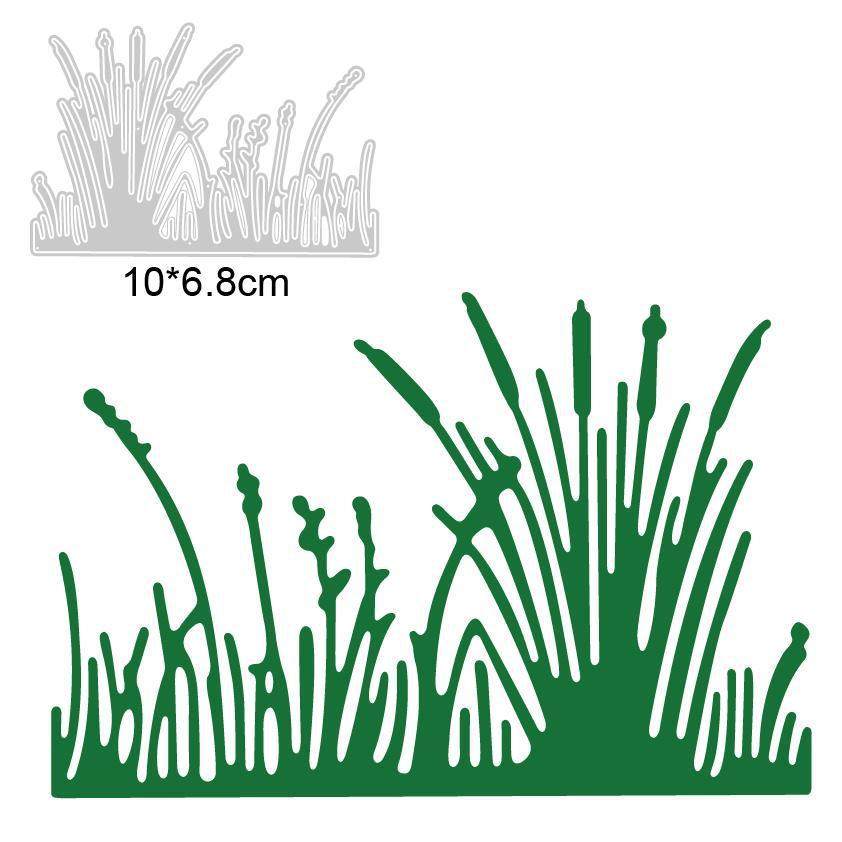 DIY狗尾巴草丛纸艺 压花刀模蚀刻工艺 金属碳钢刀模cutting die