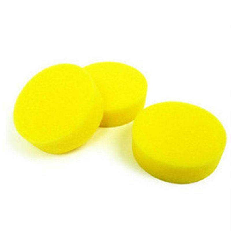 汽车打蜡海绵 小圆棉 打蜡圆型海棉 专用打蜡圆形海绵12个一袋