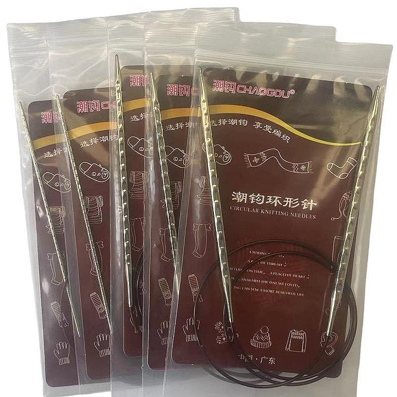 潮钩牌环形针螺旋方针毛衣针编织毛线工具针手工diy循环棒针