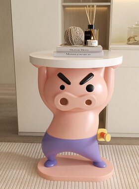 简约现代肥嘟嘟左卫门小型客厅家用卧室儿童床头柜替代品落地摆件