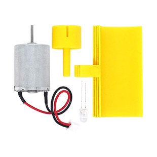 垂直式轴微型风力发电机 小型直流 风叶叶片DIY制作家用 物理发电