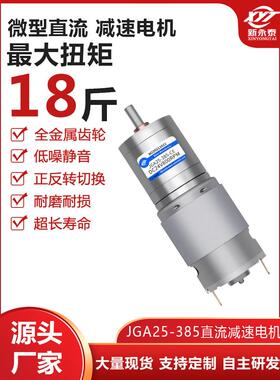 新永泰JGA25-385原装微型直流减速电机可调速模型船微型电动马达