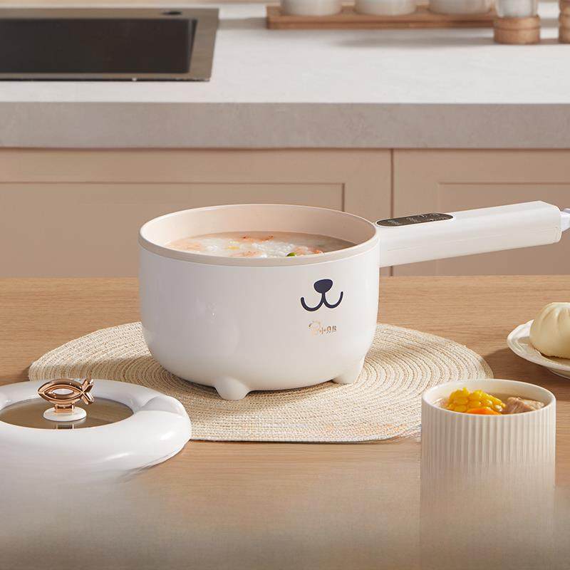 小贝熊婴儿辅食锅电煮锅陶瓷釉宝宝安全料理锅预约温控多功能电锅