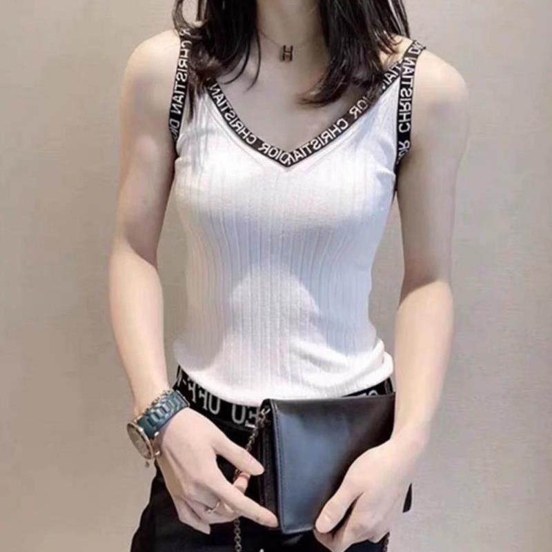 2-300斤大码法式小吊带遮肚子胖mm外穿背心打底内搭上衣无袖t恤女