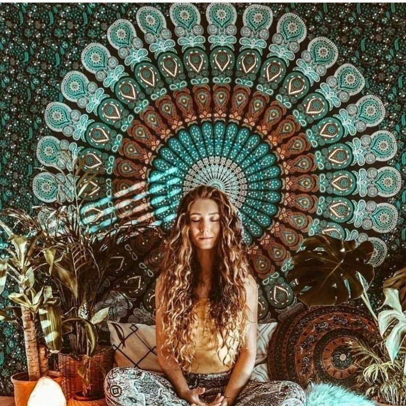 印度曼达拉挂布背景布卧室床头装饰复古民族风挂毯壁毯沙发巾桌布,居家布艺,挂毯/壁毯,淘宝优惠券,粉丝福利购,淘宝优惠卷