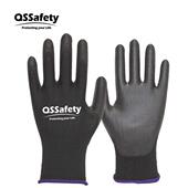 24副 QS防护pu劳保手套轻便灵活电子厂工业物流维修专配透气舒适