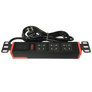 雅奇机柜pdu电源插座3-8位插排机房工业工程接线板无线插座大间距