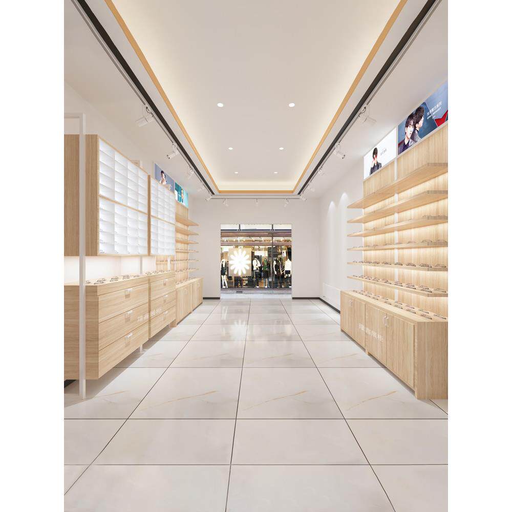 实木免漆眼镜展示柜眼镜店中岛柜玻璃柜台太阳镜墨镜陈列高柜定制