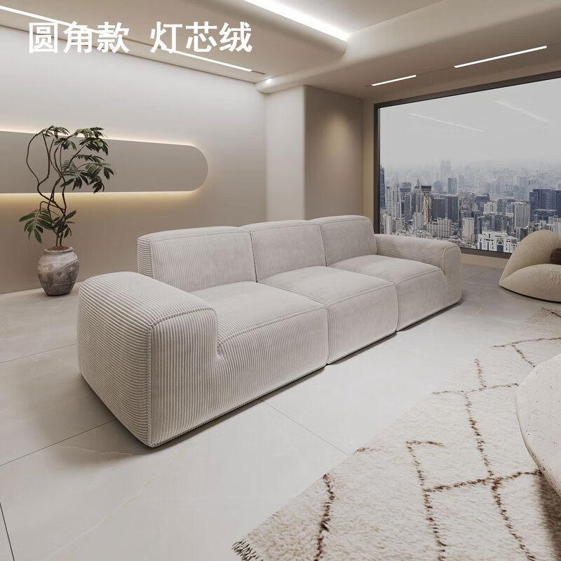 真空压缩大黑牛布艺沙发纯海绵环保客厅小户型外贸出口布艺沙发