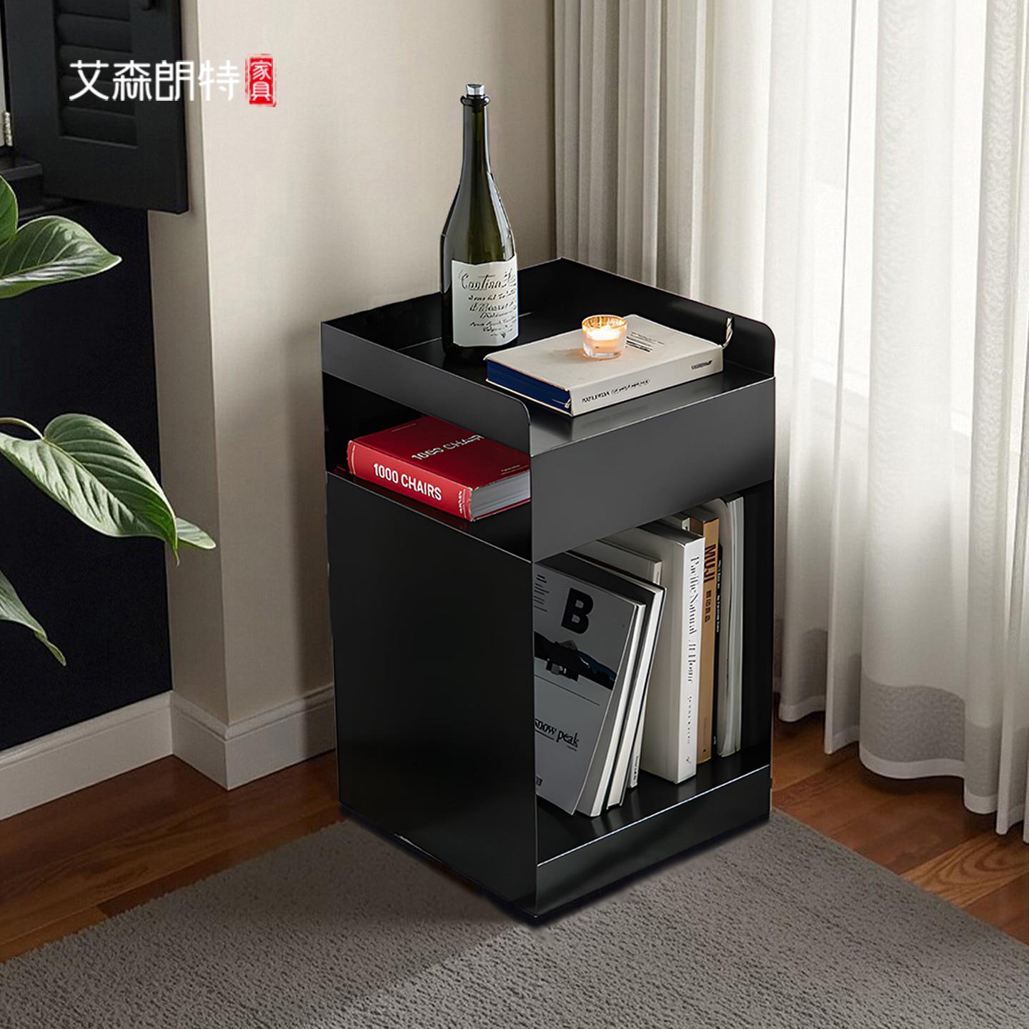 艾森朗特意式极简小推车沙发边几客厅卧室床头柜设计师小户型茶几