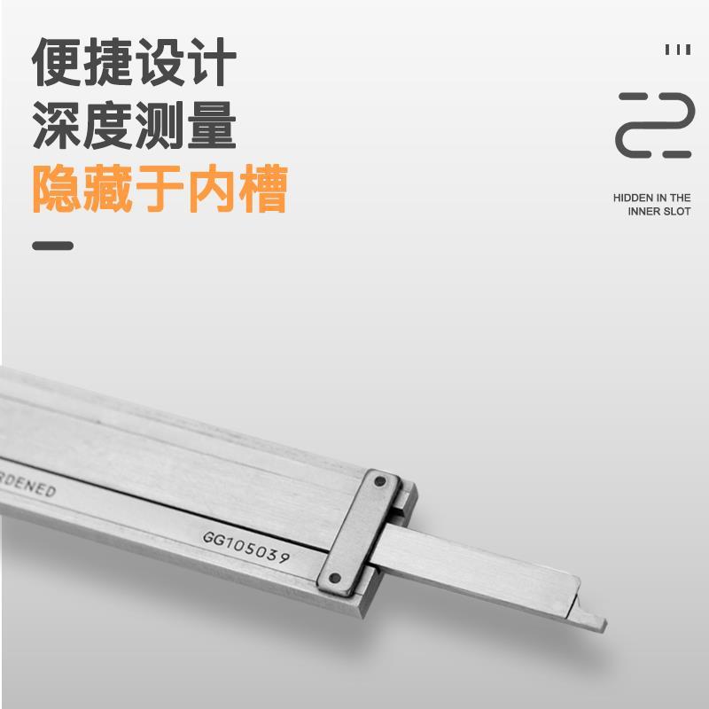 广陆带表卡尺0-150-200-300上工代表盘高精度不锈钢游标卡尺0美之