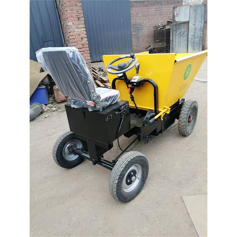 Tipper truc电动混凝土砂浆运输小推车 座驾式工地用电动灰斗车