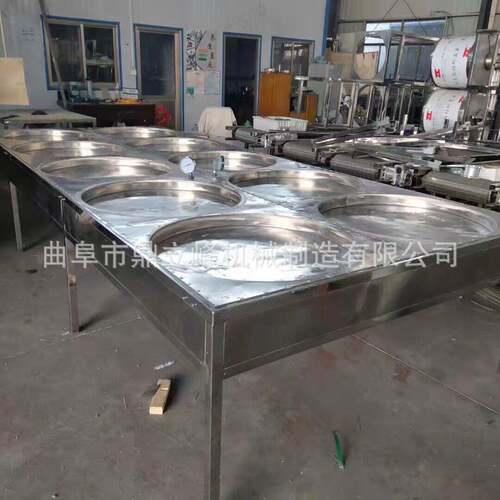 豆皮机半自动家用不锈钢仿手工豆油皮机蒸汽加热定制圆形腐竹锅