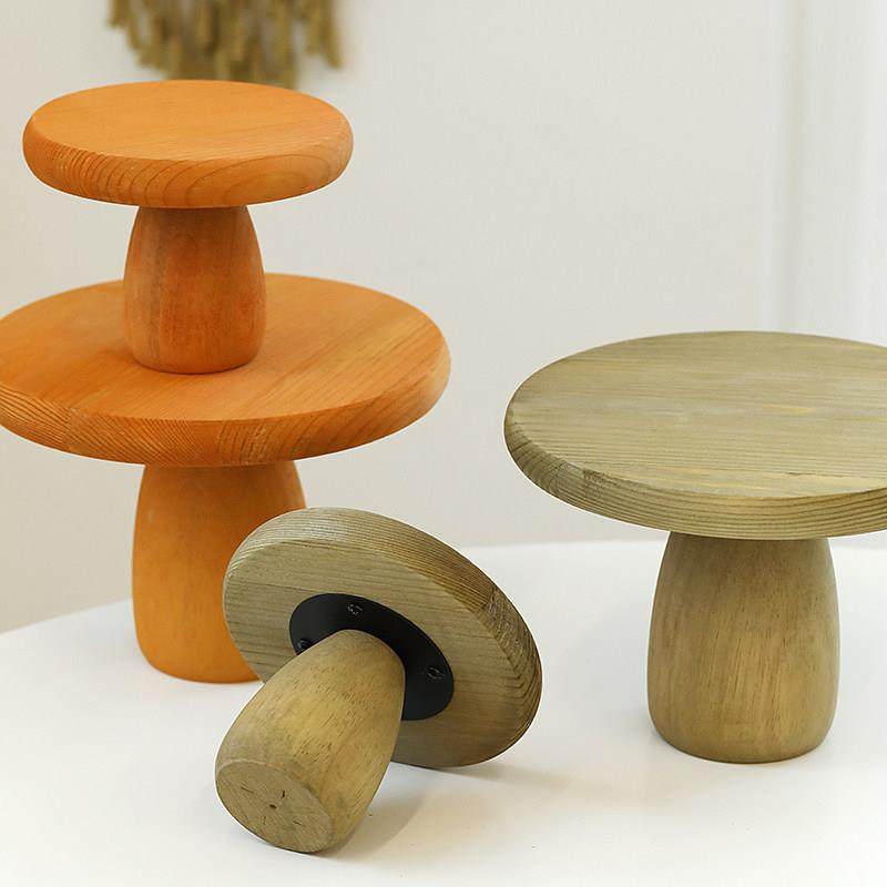 小蘑菇蛋糕盘 婚庆甜品台托盘 木质蛋糕架复古木头点心盘拍照道具,餐饮具,果盆/果盘/果篮,淘宝优惠券,粉丝福利购,淘宝优惠卷