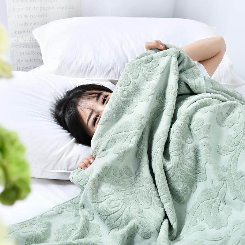 毛毛雨老式毛巾被纯棉毛毯被子单双人毛巾毯怀旧盖毯线 线毯床单