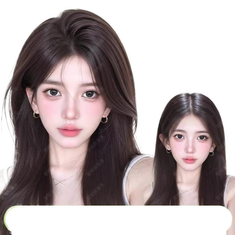 八字刘海假发女片头顶遮白发仿真发蓬松高颅顶自然无痕隐形补发片