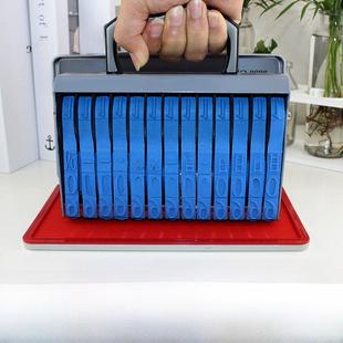 13位数字印章放大纸盒生产日期批号打码0-9组合轮号打码机