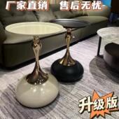 轻奢客厅沙发边几边柜高级感简约意式 小茶几床头柜移动茶几小桌子