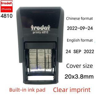 进口Trodat 4810/4820回墨日期戳翻斗日期戳可调中英文文章