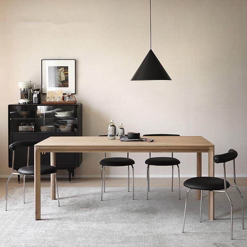 北欧简约全实木餐桌长方家用定制白蜡木饭桌现代原木书桌工作台,住宅家具,实木餐桌,淘宝优惠券,粉丝福利购,淘宝优惠卷