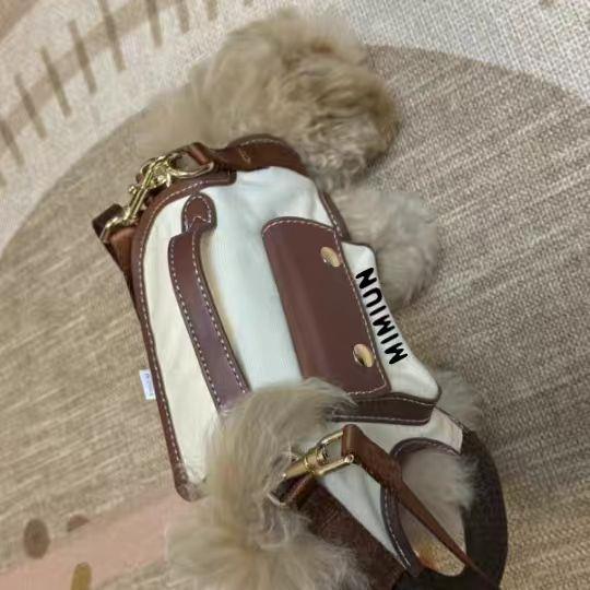 2024英国同款狗狗外出单肩宠物揹包狗包猫咪中小型犬背心式牵引绳