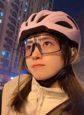 日夜两用变色骑行防风眼镜女骑车男防沙尘防虫户外登山墨镜护目镜