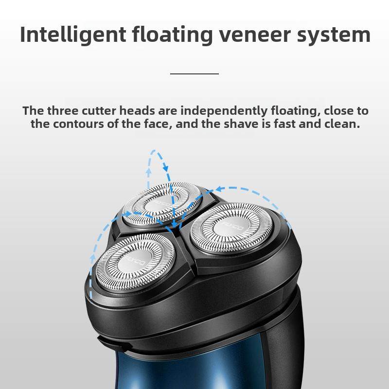 菲克三头电动剃须刀男士智能充电剃须刀全身可洗正品Fs373