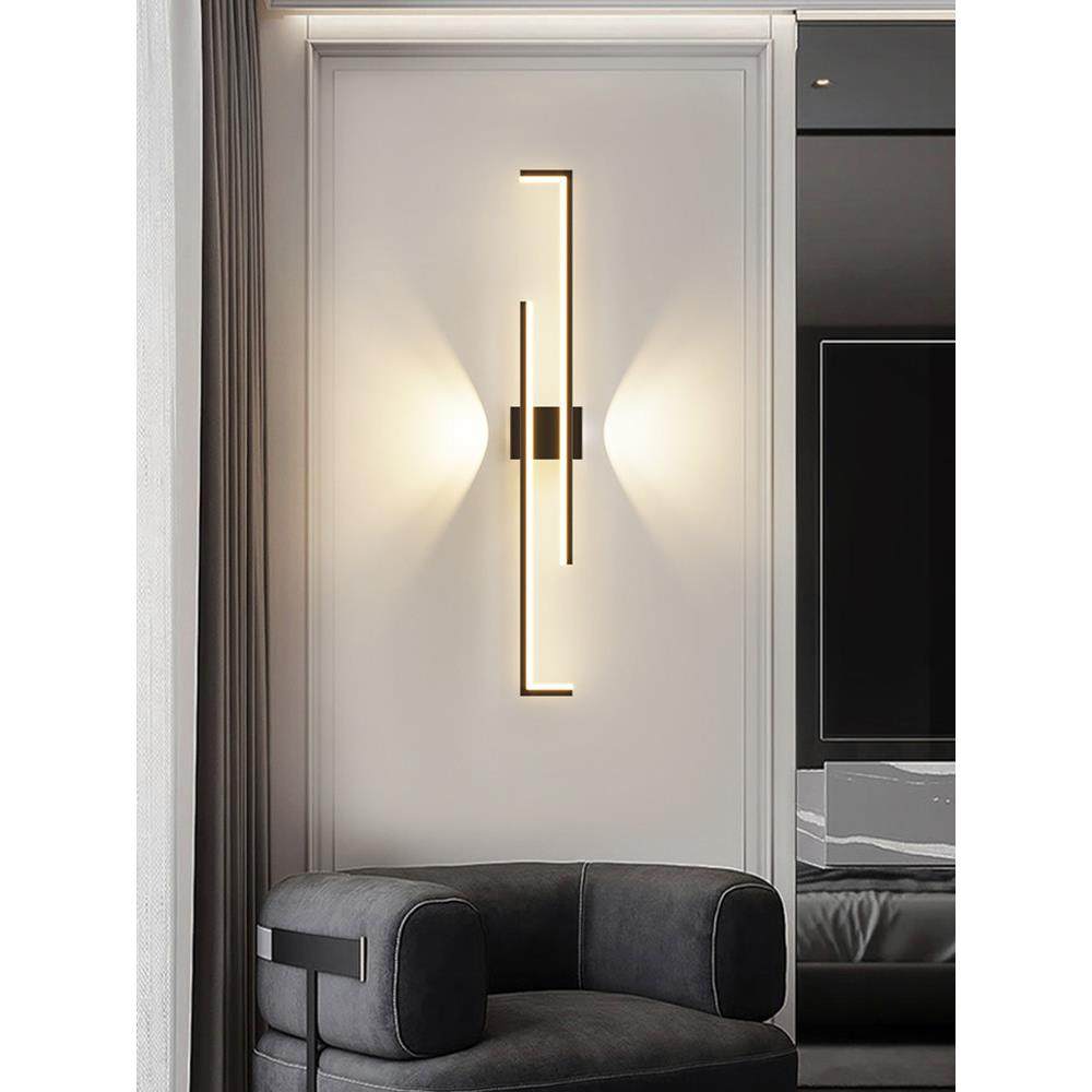 格栅壁灯客厅电视背景墙极简长条灯卧室床头装饰灯具楼梯玄关壁灯