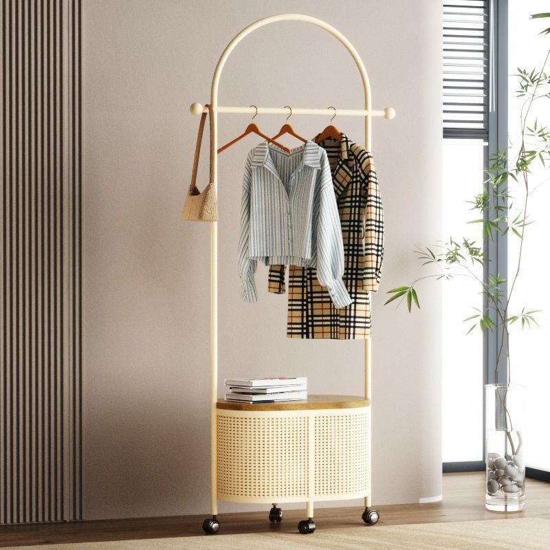 衣服堆放架新款衣架落地衣帽架可移动带轮挂衣架卧室家用衣服架