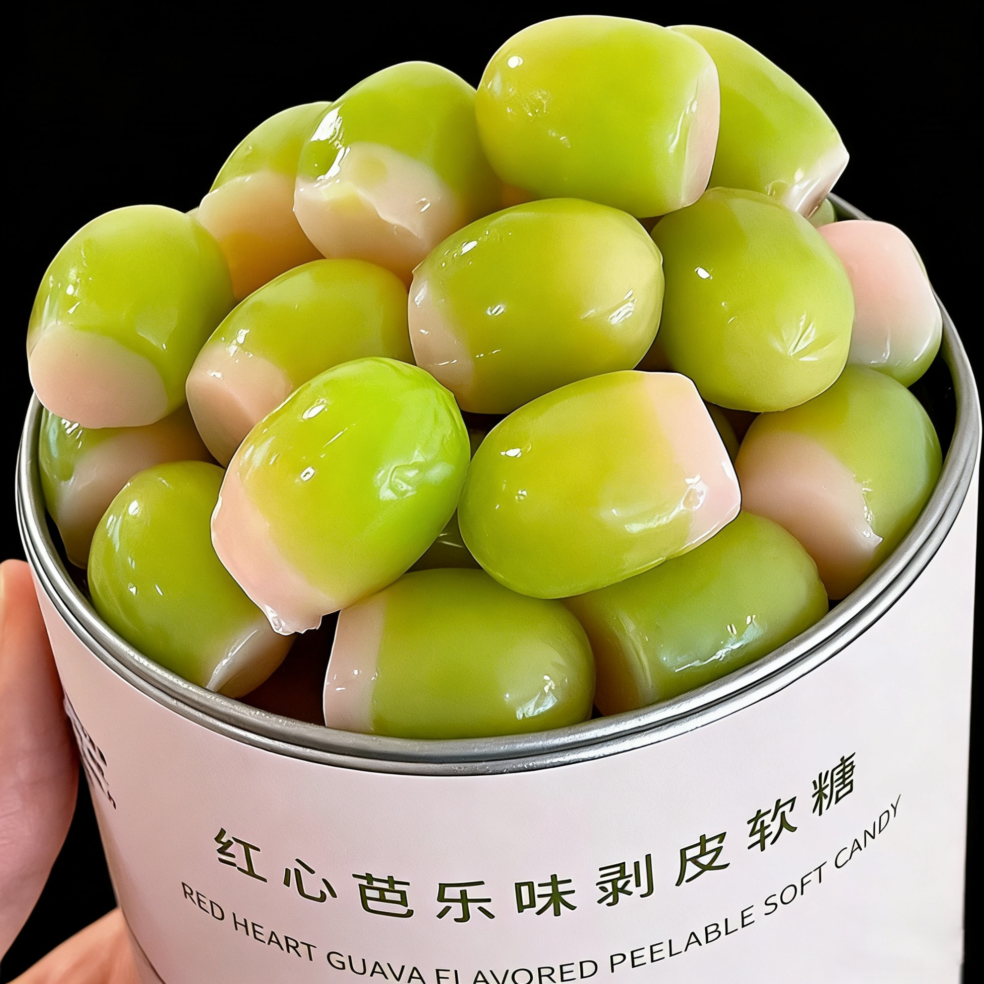 夏午三点  红心芭乐水果剥皮软糖办公室休闲网红糖果解馋小零食