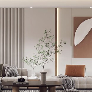 E0定制安装护墙板竹木纤维集成墙板木饰面板背景墙地下室阳台防潮