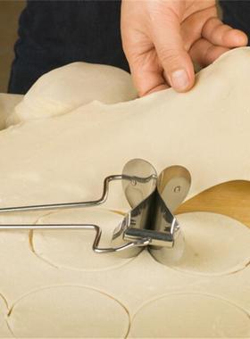 1Pc Stainless Steel Dumpling Wraper Mould Dough Circle Rolle