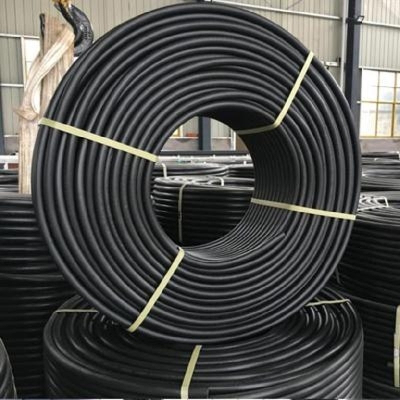 黑色盘管材硬管自来水管pe水管pe给水管防晒工具32高压耐磨胶管25